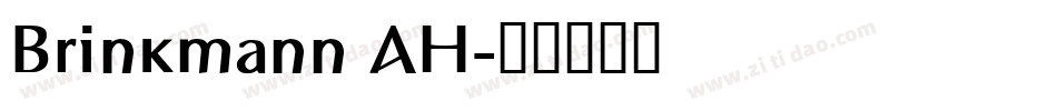 Brinkmann AH字体转换